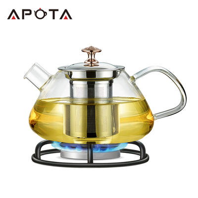 Apota Heat-resisting Glass Tea&Coffee Pot F261E