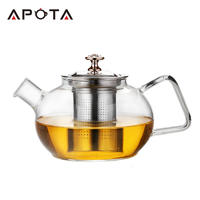 Apota Heat-resisting Glass Tea&Coffee Pot F262E