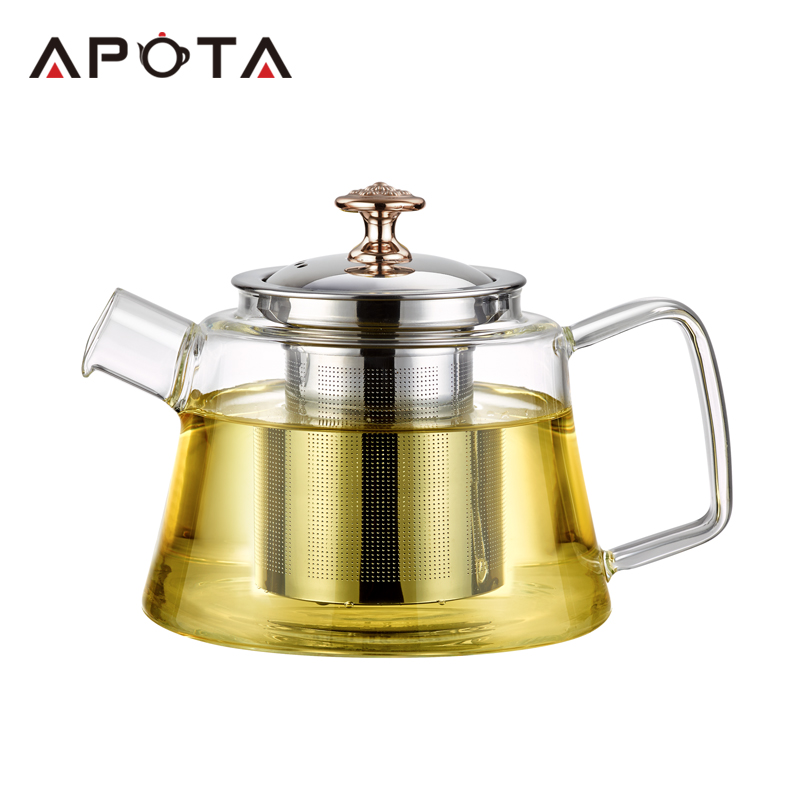 Apota Heat-resisting Glass Tea&Coffee Pot F269E