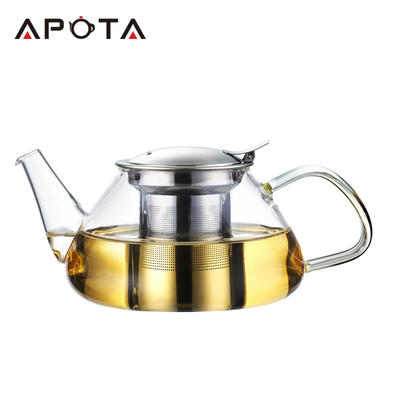 Apota Heat-resisting Glass Tea&Coffee Pot F161C