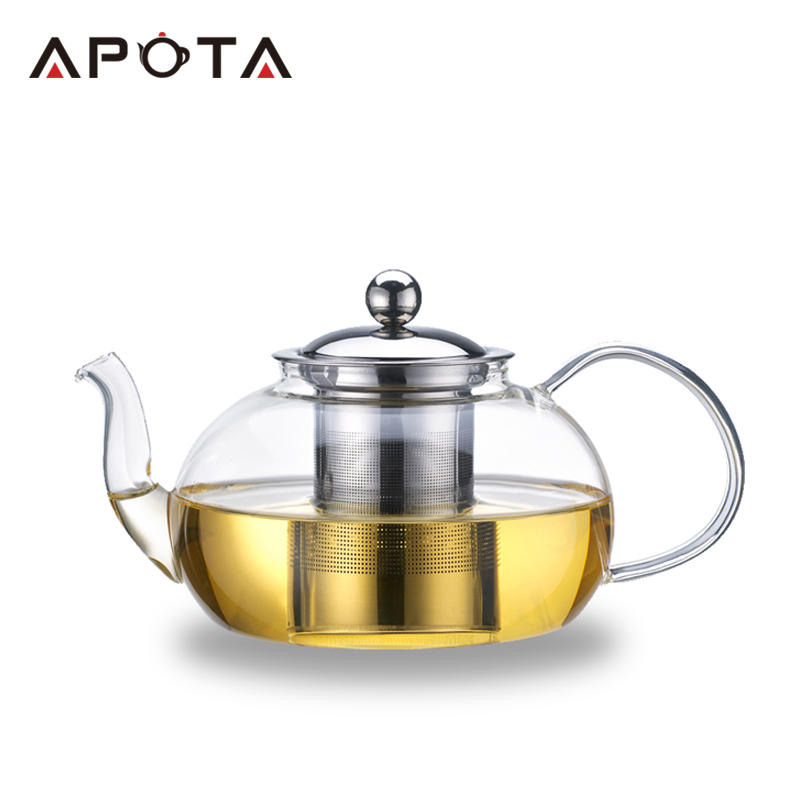 Apota Heat-resisting Glass Tea&Coffee Pot F162B