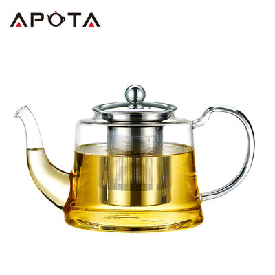 Apota Heat-resisting Glass Tea&Coffee Pot F169B