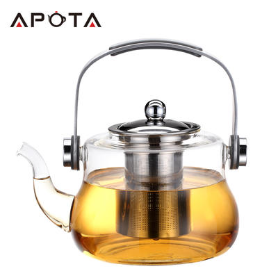 Apota Heat-resisting Glass Tea&Coffee Pot F183B