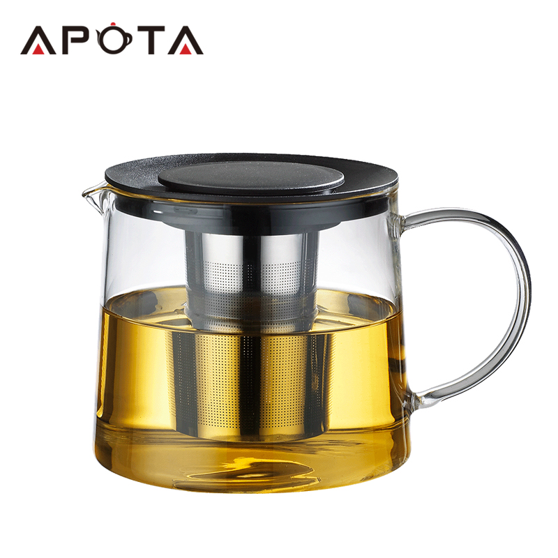 Apota Heat-resisting Glass Tea&Coffee Pot F083B