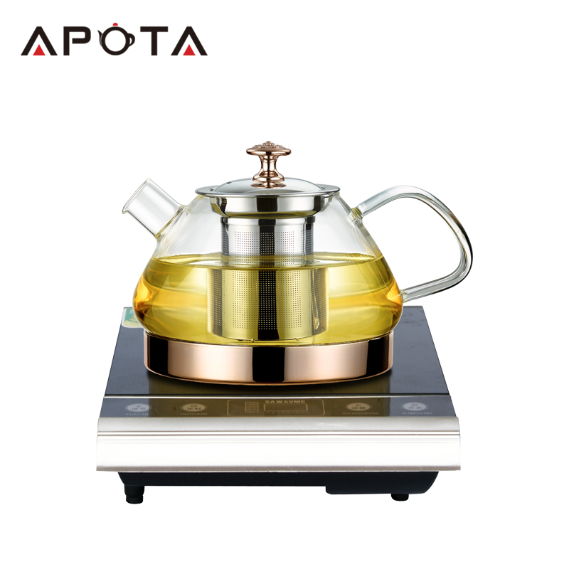 Heat-resistant Teapot  Borosilicate Induction Glass Pot E261E