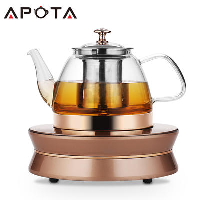 Full-automatic Tea Maker Induction Cooker Glass Teapot With Stainless Steel Infuser NK-10